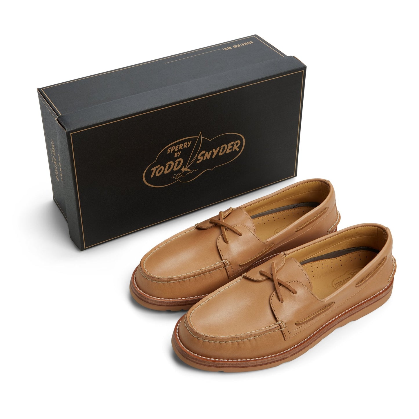 Sperry x Todd Snyder Vachetta Leather Boat Shoe Natural Sperry