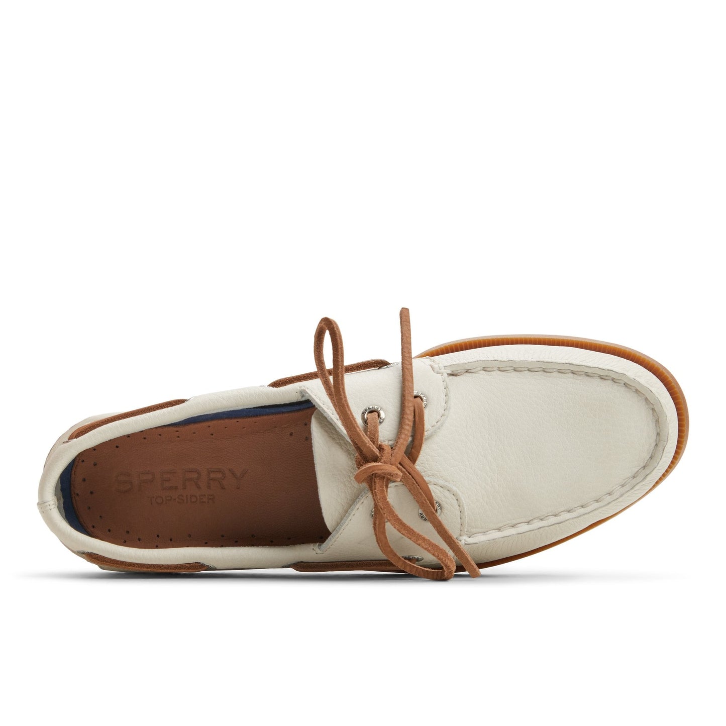 Authentic Original™ 2-Eye Boat Shoe Open White Sperry