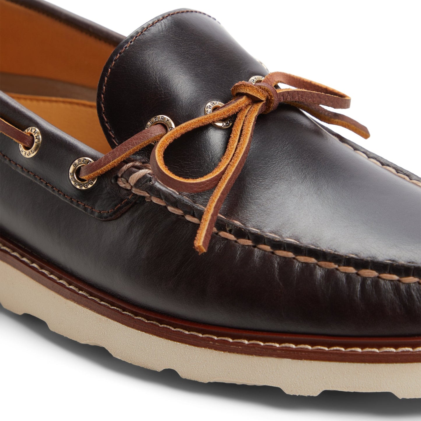 Gold1eyevib Dark Brown Men's Leather Sperry