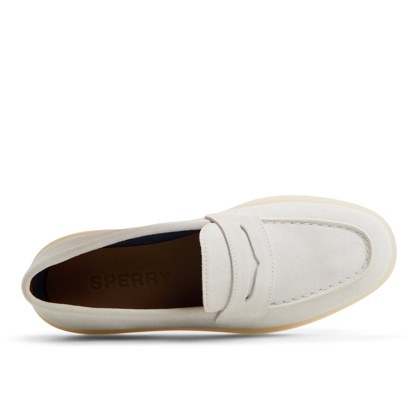 Wedge Cupsole Penny Ladies White Sperry