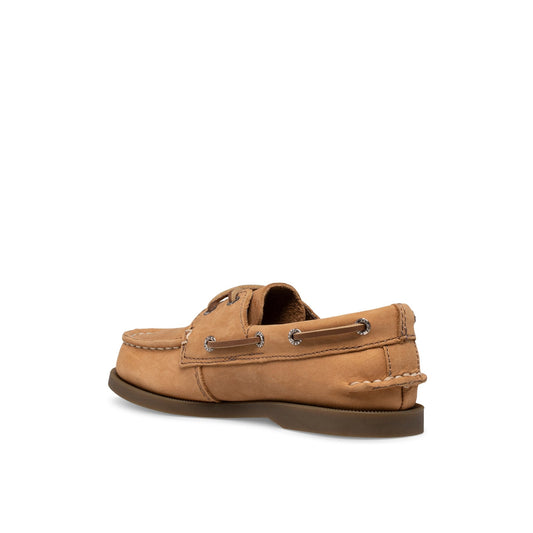Aokleather Dark Brown Kids Boat Shoes Sperry