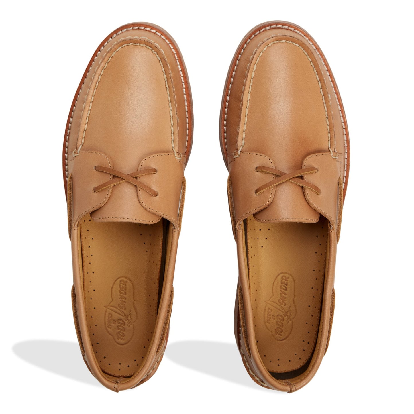 Sperry x Todd Snyder Vachetta Leather Boat Shoe Natural Sperry