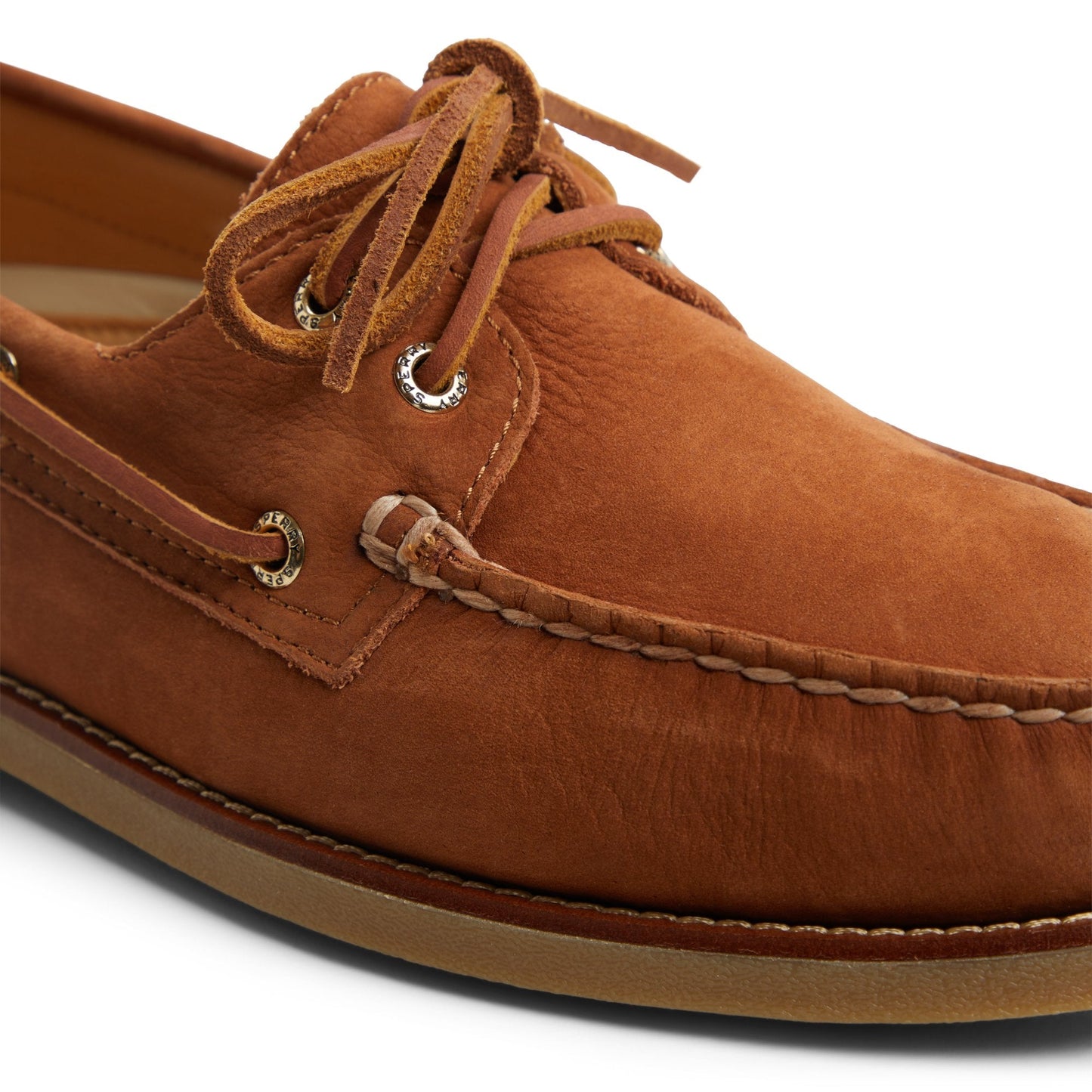 Gold Authentic Original™ 2-Eye Lite Boat Shoe Light Brown Men's Leather Sperry