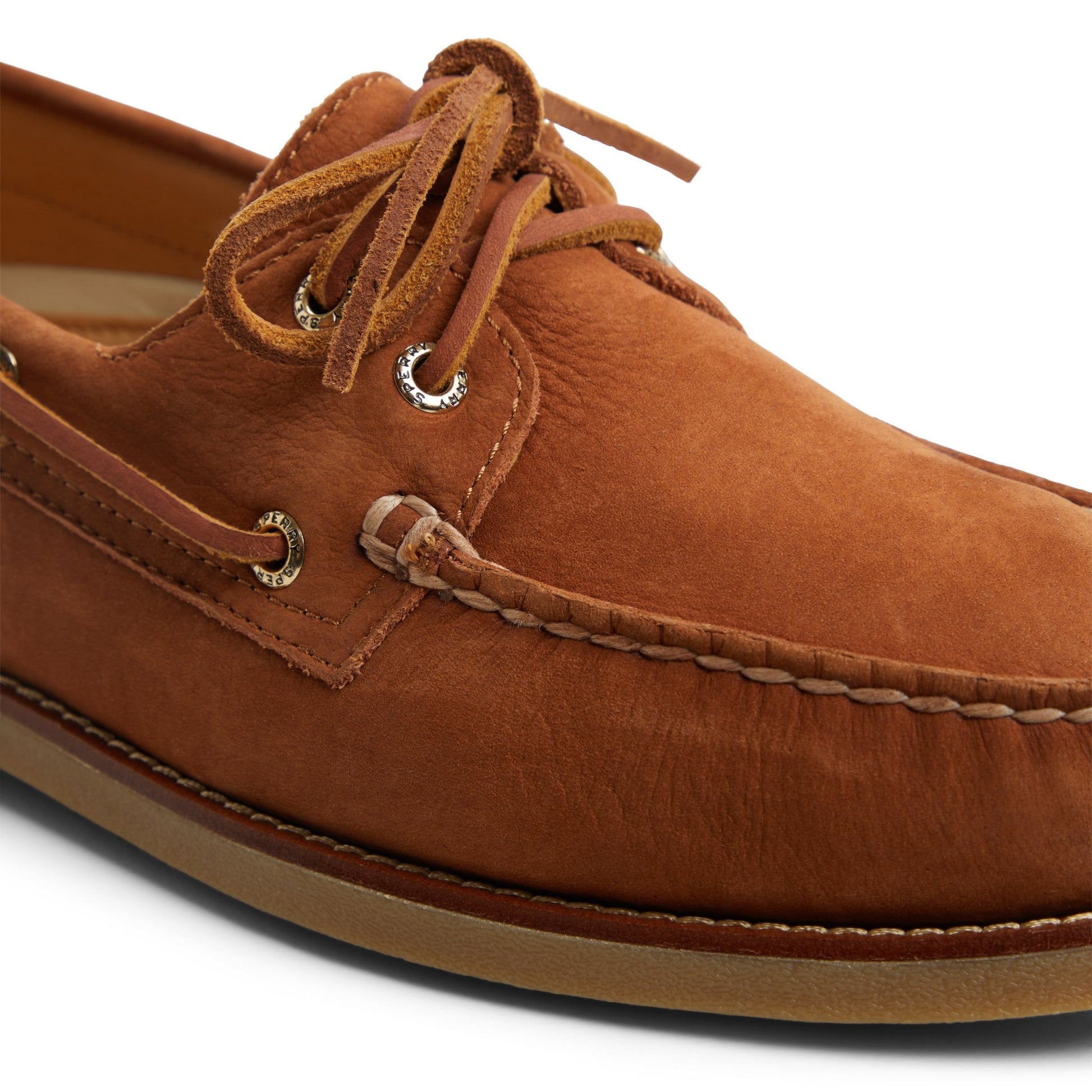 Gold Authentic Original™ 2-Eye Lite Boat Shoe Light Brown Men's Leather Sperry