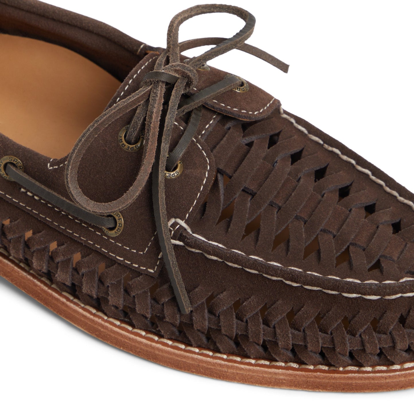 Gcao2eywoven Other Brown Men's Leather Sperry