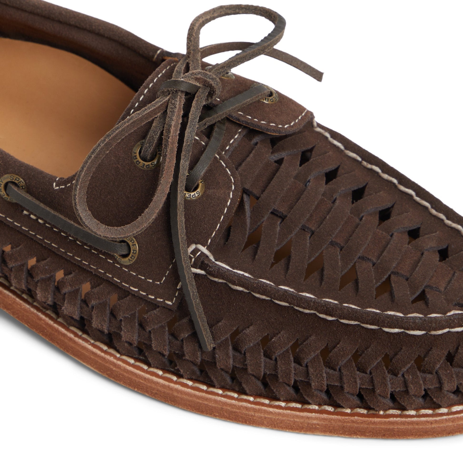 Gcao2eywoven Other Brown Men's Leather Sperry