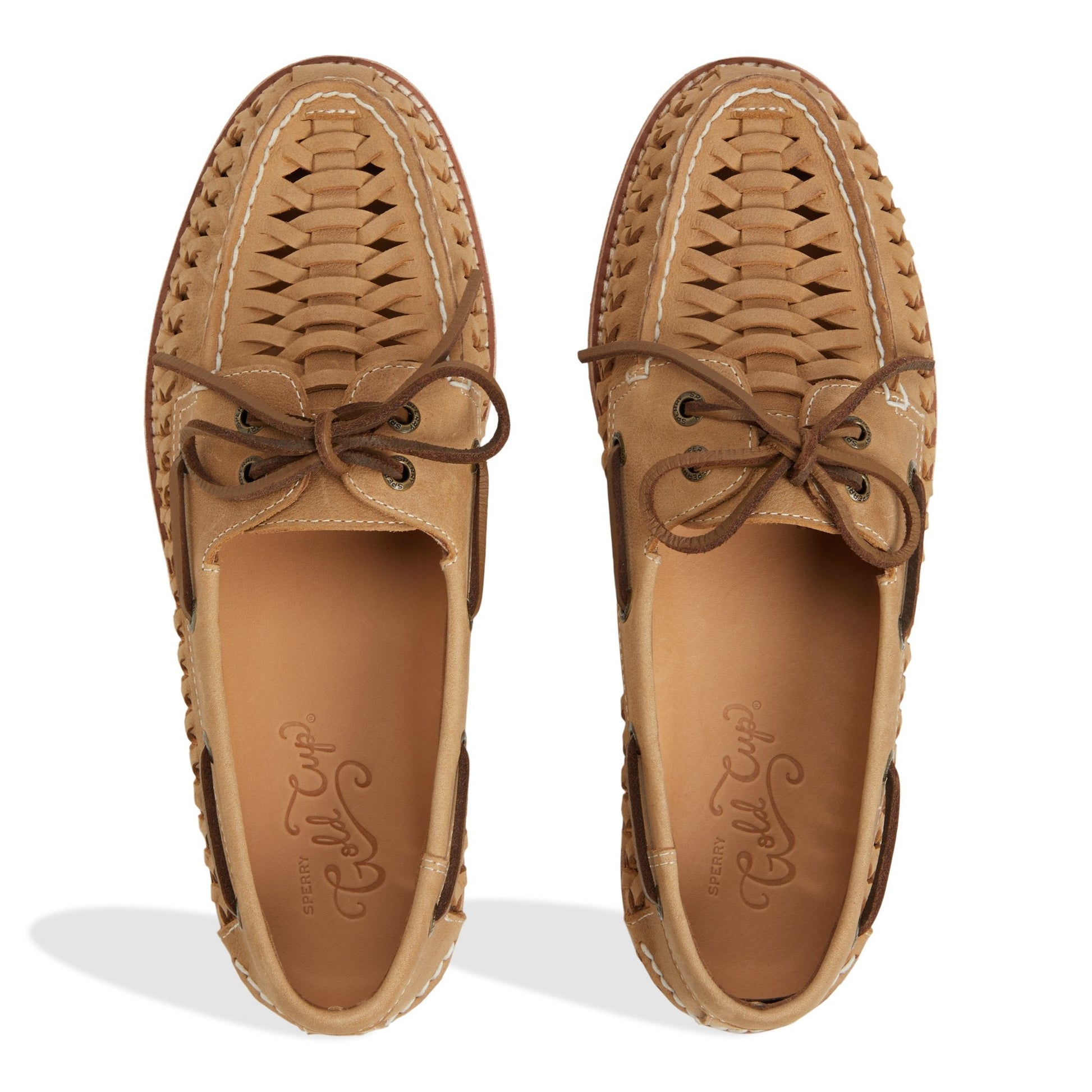 Gcao2eywoven Tan Men's Leather Sperry