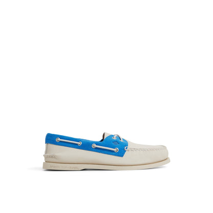 Authentic Original™ 2-Eye Boat Shoe White Blue Sperry