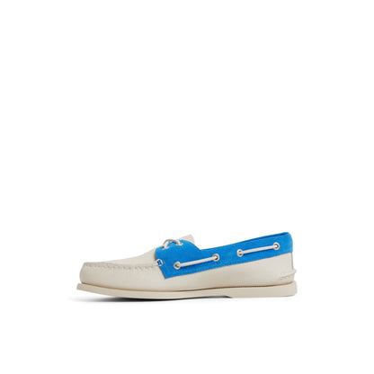 Authentic Original™ 2-Eye Boat Shoe White Blue Sperry