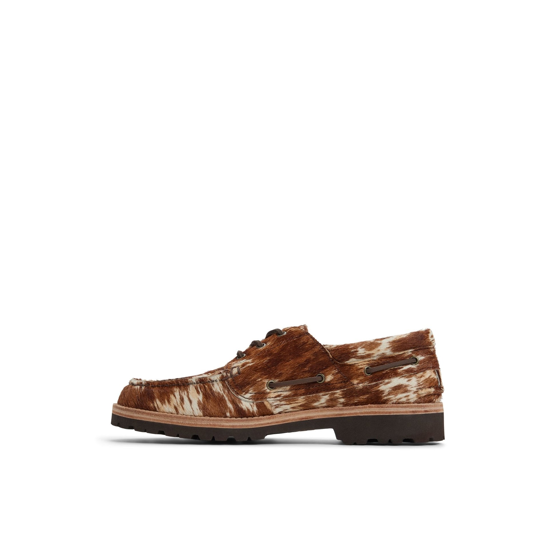 Cow Print 3 Eye Boat Shoe Sperry