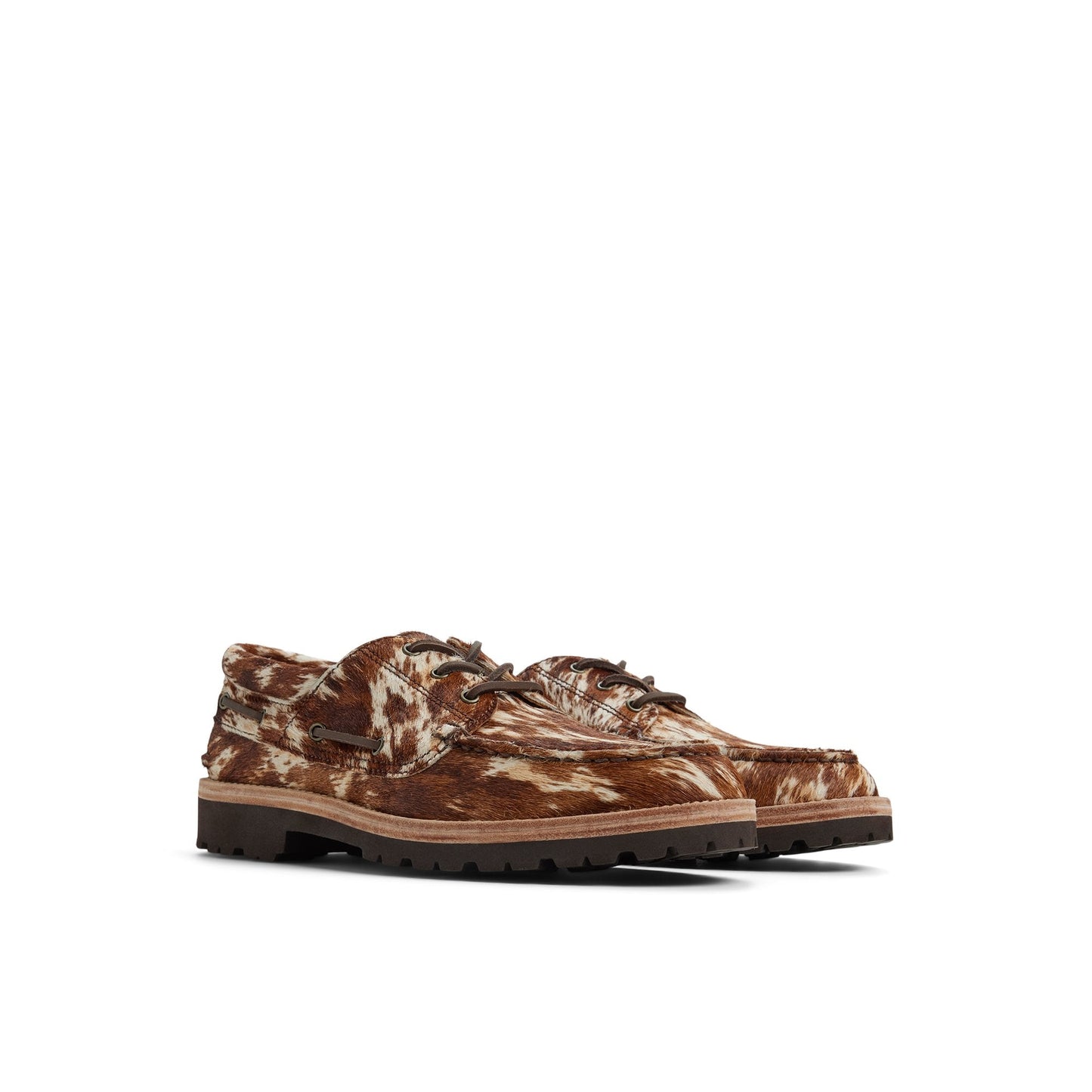 Cow Print 3 Eye Boat Shoe Sperry