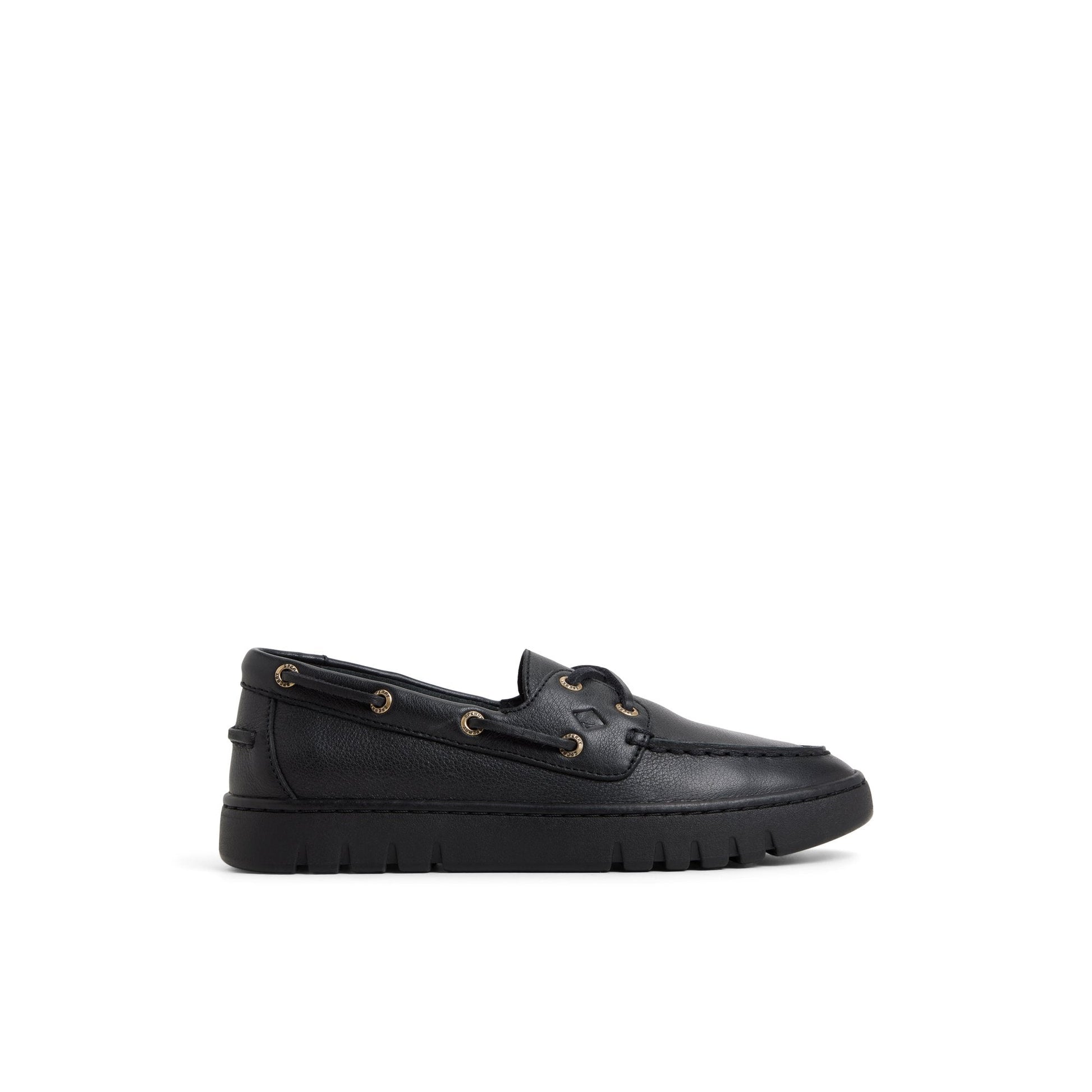 Keely Boat Shoe Black Black Sperry