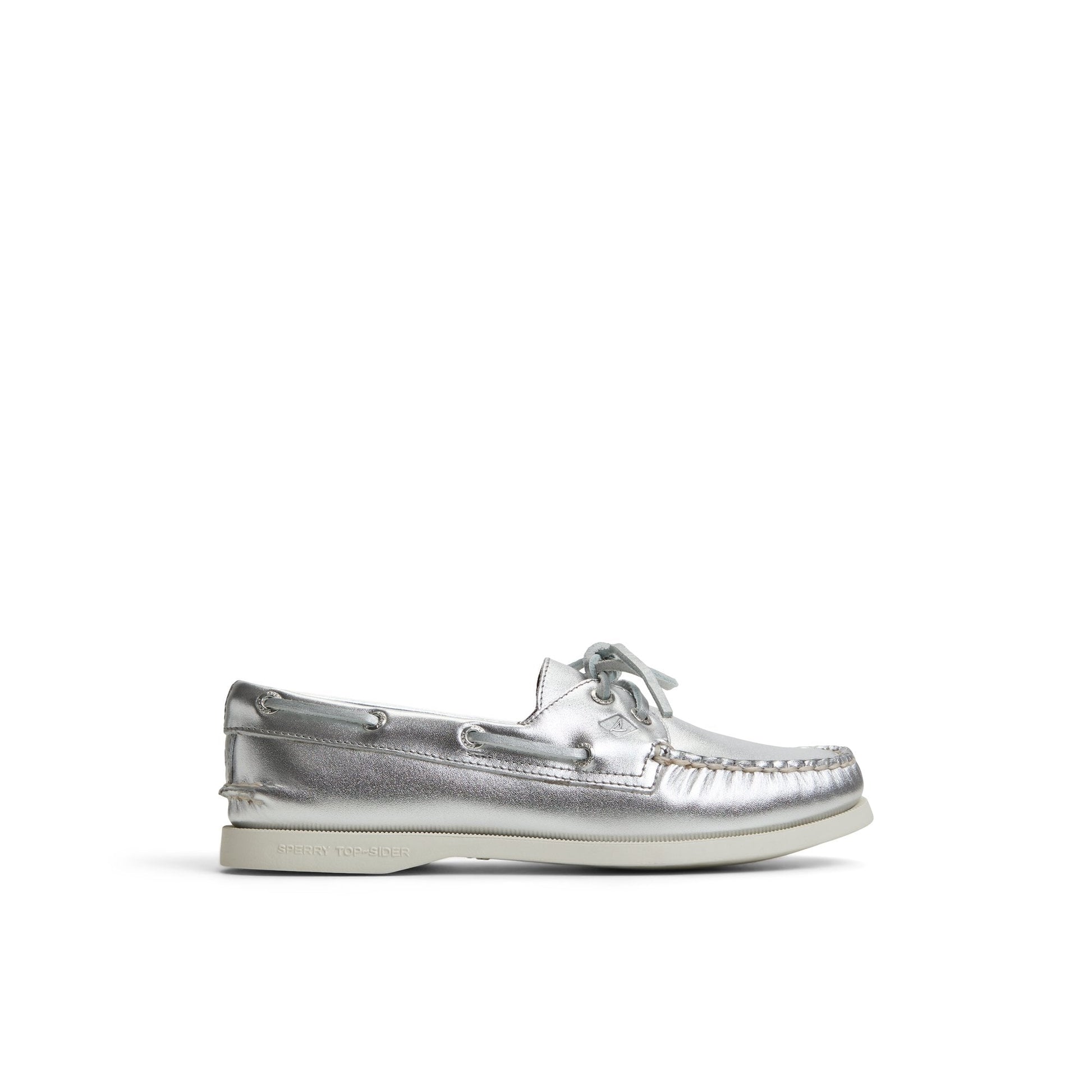 Authentic Original™ 2 Eye Boat Shoe Silver Women's Leather Sperry