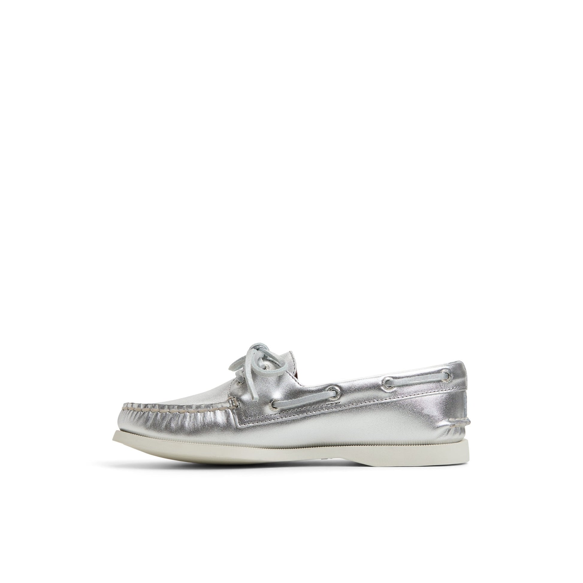 Authentic Original™ 2 Eye Boat Shoe Silver Women's Leather Sperry