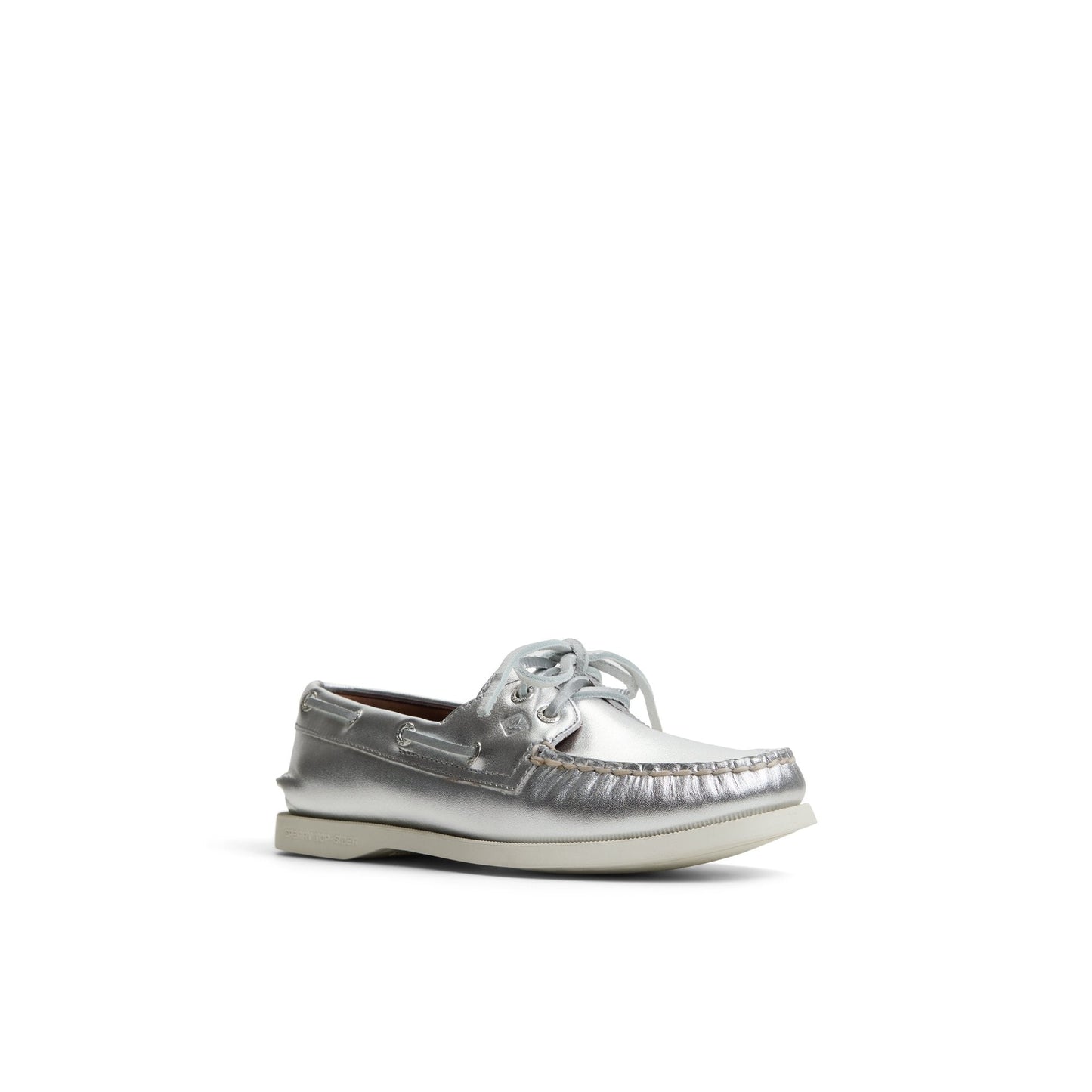 Authentic Original™ 2 Eye Boat Shoe Silver Women's Leather Sperry