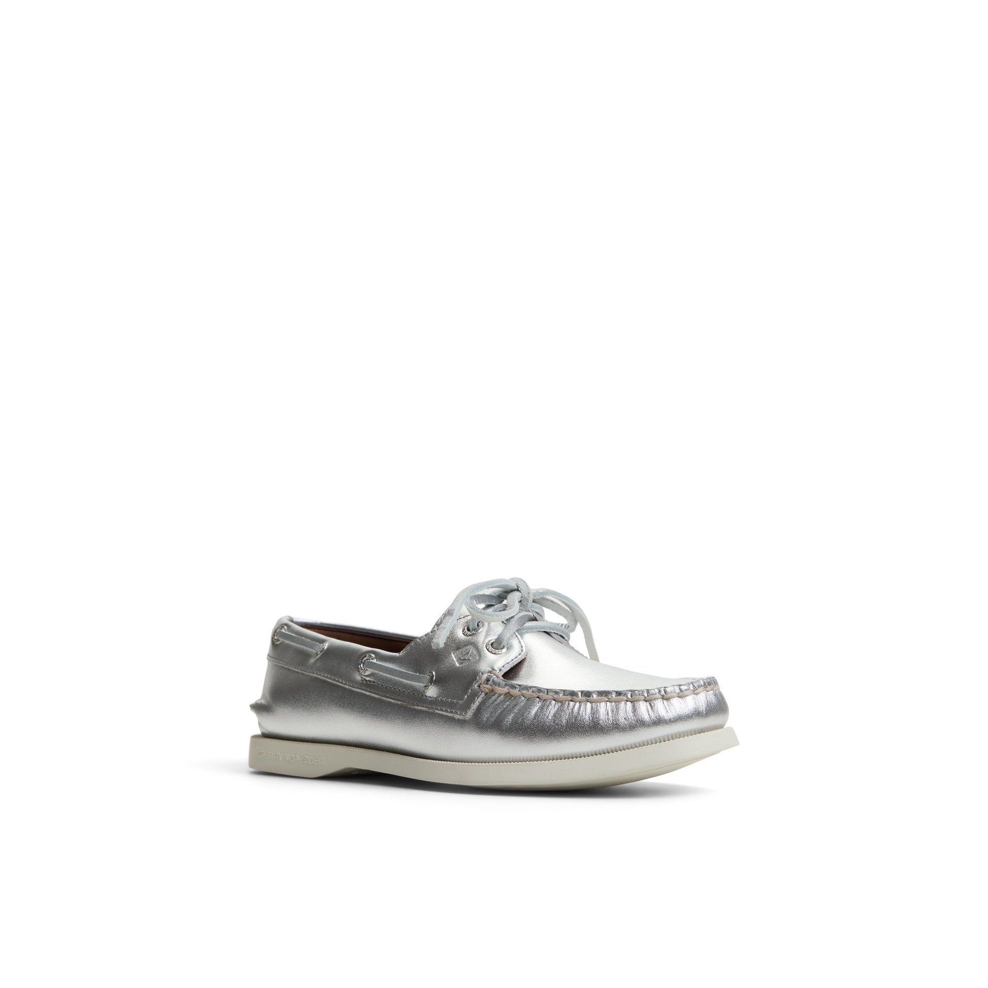 Authentic Original™ 2 Eye Boat Shoe Silver Women's Leather Sperry