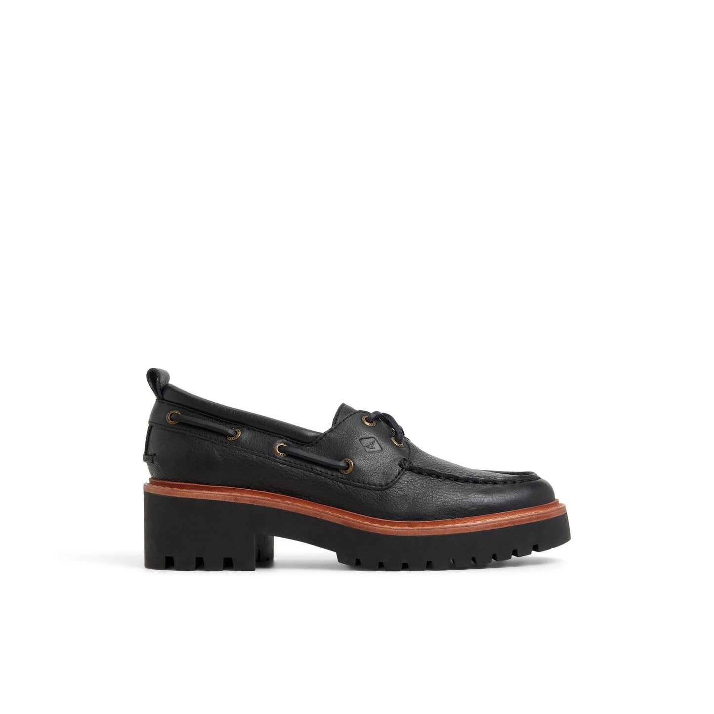 Authentic Original™ Lug 2-Eye Boat Shoe Black Sperry