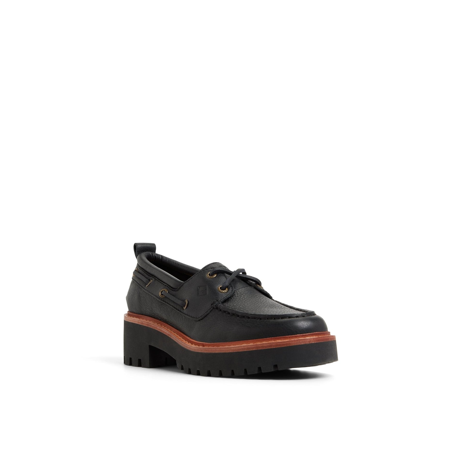 Authentic Original™ Lug 2-Eye Boat Shoe Black Sperry