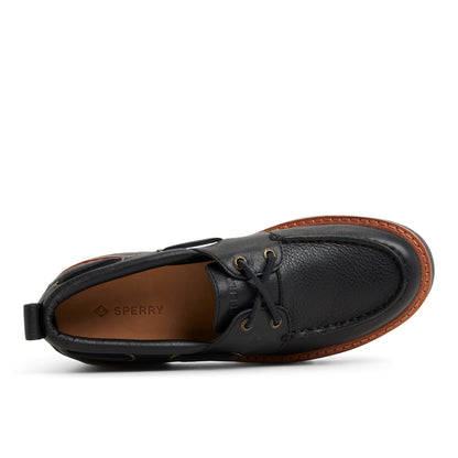 Authentic Original™ Lug 2-Eye Boat Shoe Black Sperry