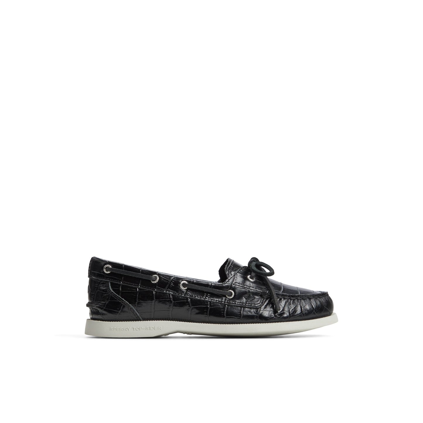 Authentic Original™ 1 Eye Boat Shoe Black Women's Leather Sperry