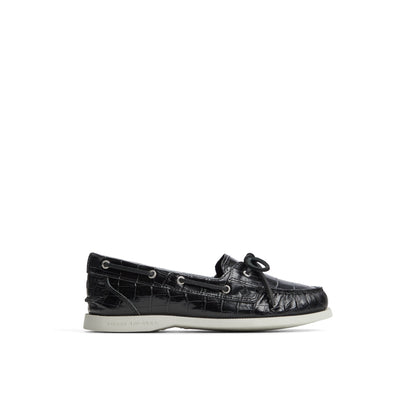 Authentic Original™ 1 Eye Boat Shoe Black Women's Leather Sperry