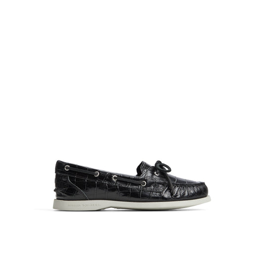 Authentic Original™ 1 Eye Boat Shoe Black Women's Leather Sperry