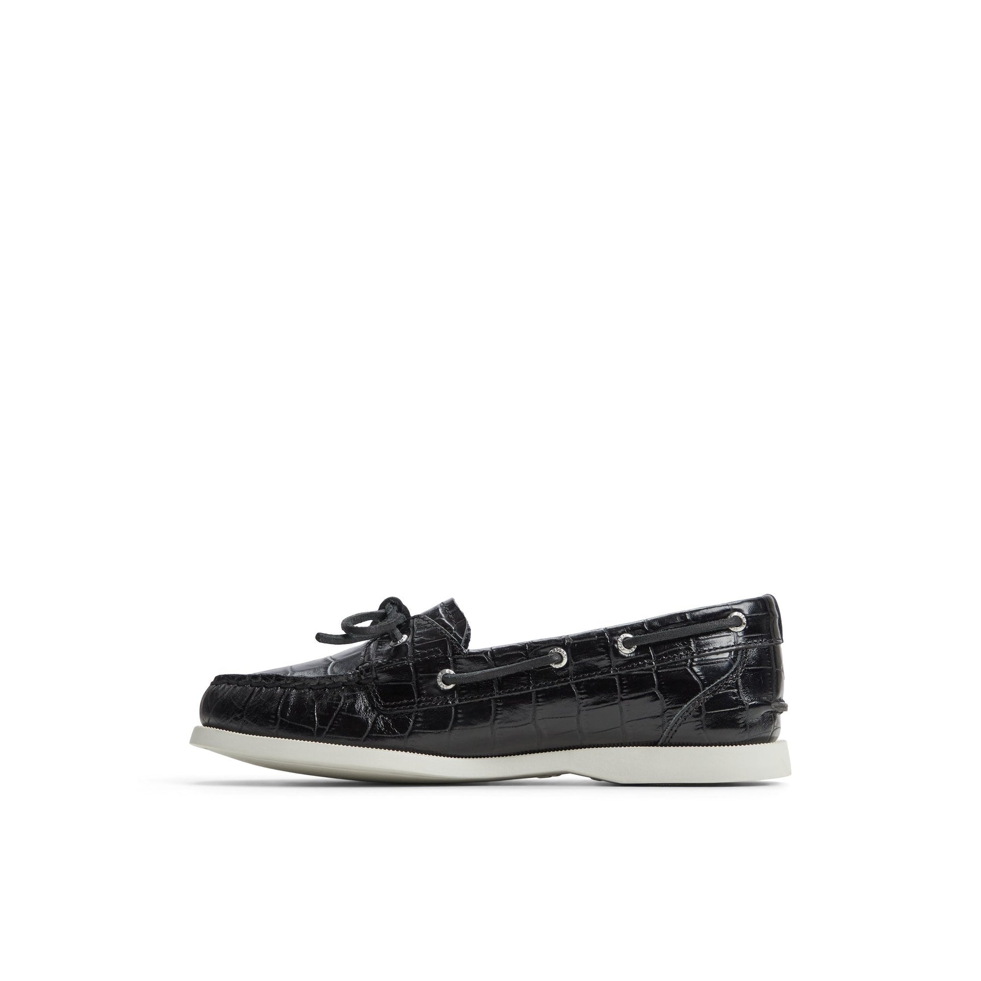 Authentic Original™ 1 Eye Boat Shoe Black Women's Leather Sperry