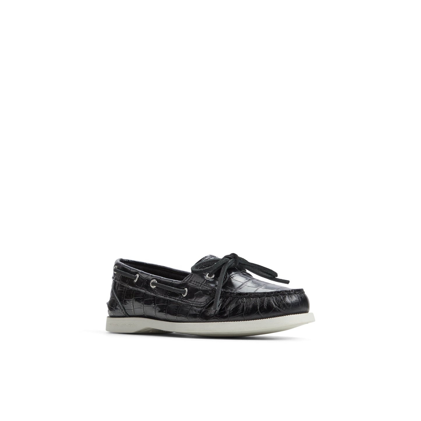 Authentic Original™ 1 Eye Boat Shoe Black Women's Leather Sperry