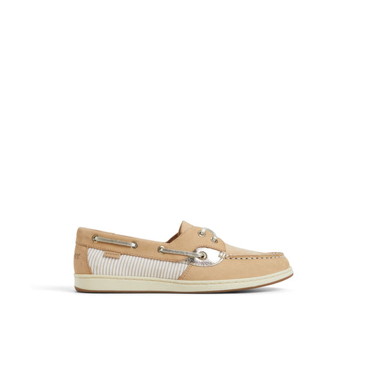 Coastfish 2 Eye Boat Shoe Linen Multi Sperry