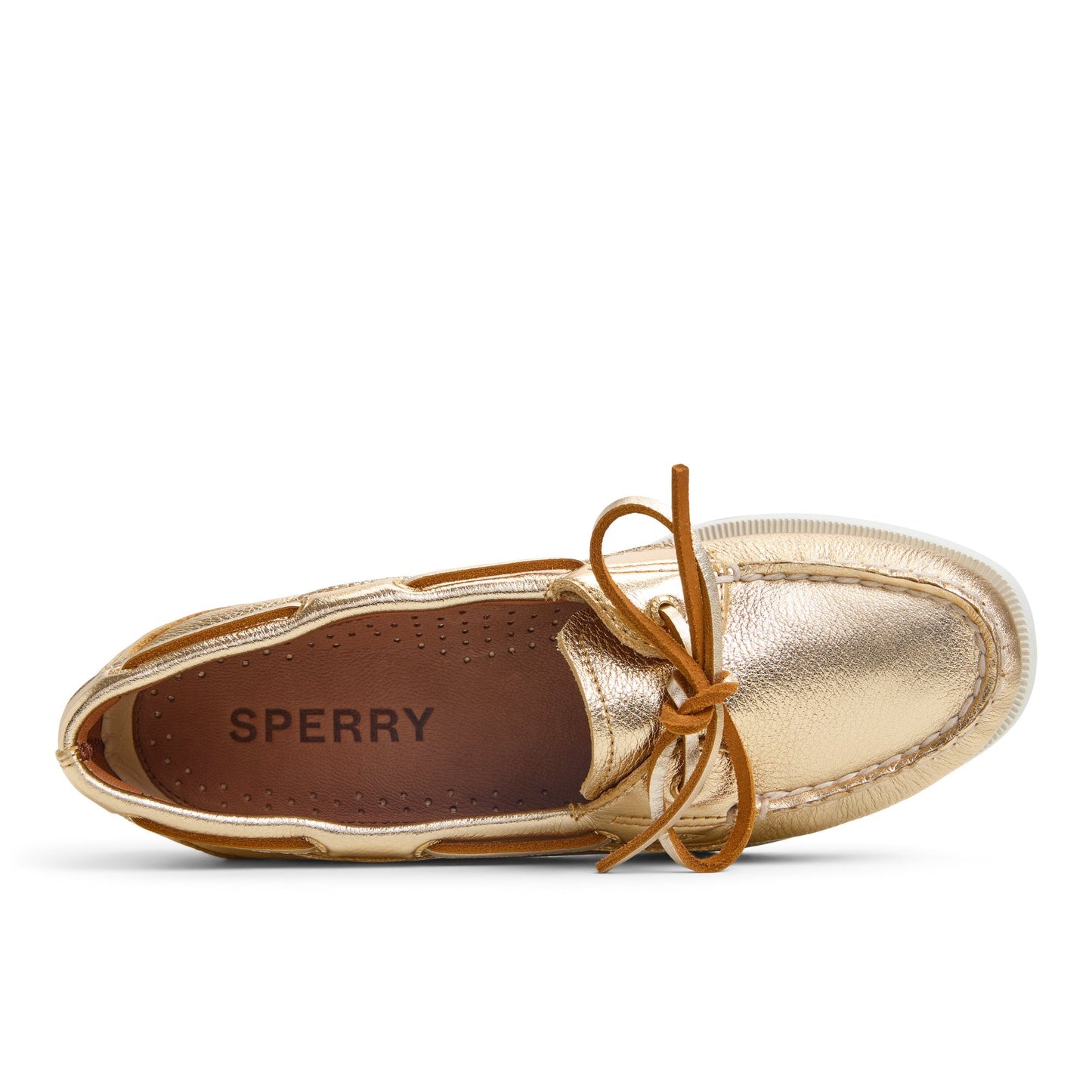 Authentic Original™ 1 Eye Boat Shoe Gold Women's Leather Sperry