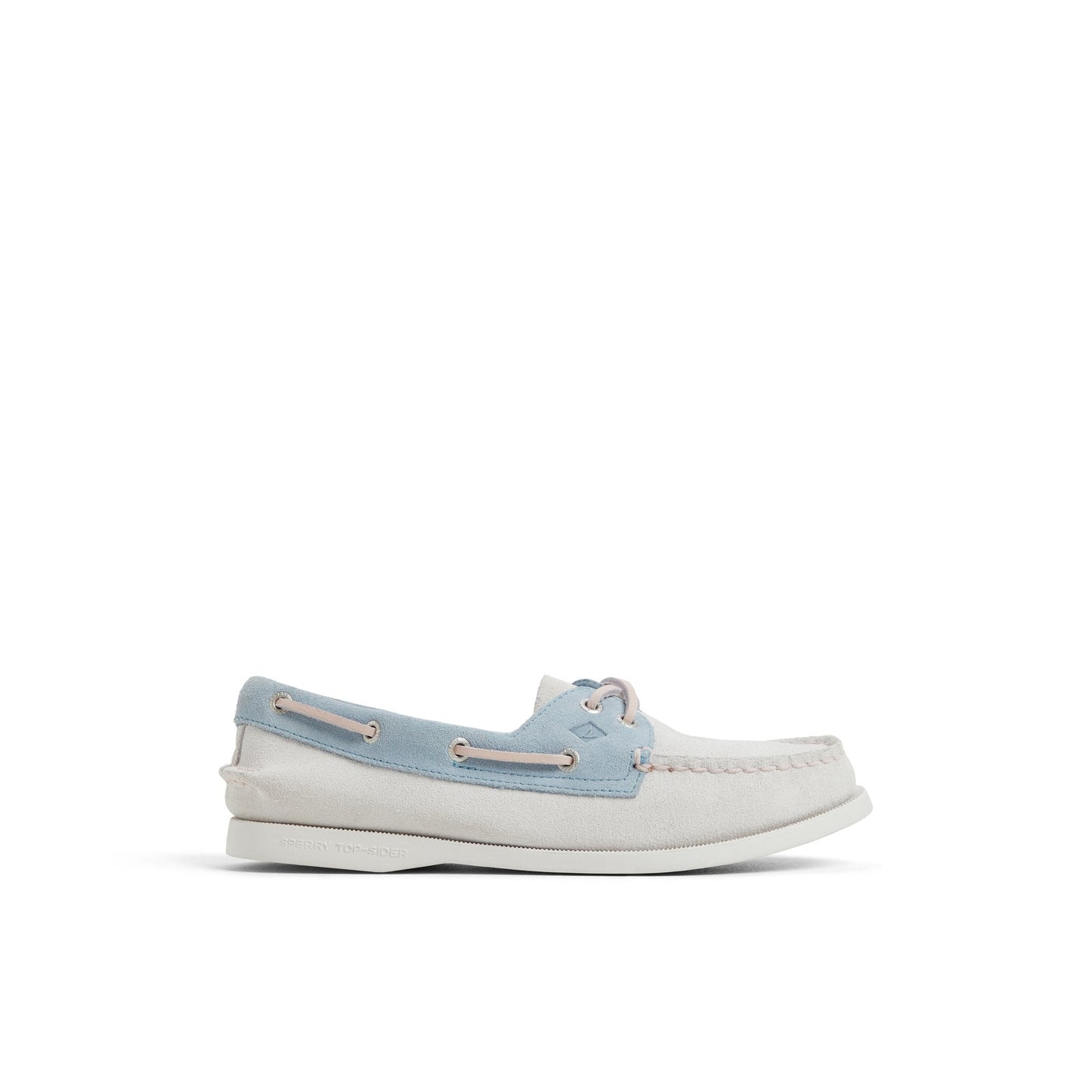 Authentic Original™ 2 Eye Boat Shoe White/Blue Women's Women Sperry