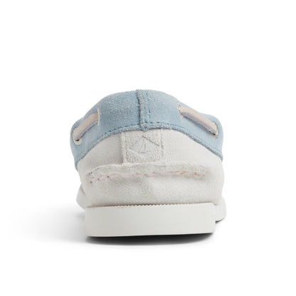 Authentic Original™ 2 Eye Boat Shoe White/Blue Women's Women Sperry