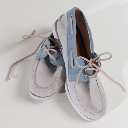 Authentic Original™ 2 Eye Boat Shoe White/Blue Women's Women Sperry