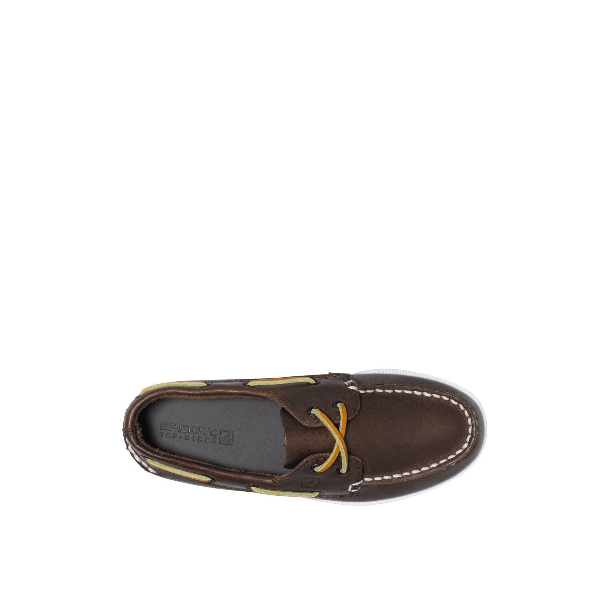 Aokleather Brown Kids Boat Shoes Sperry