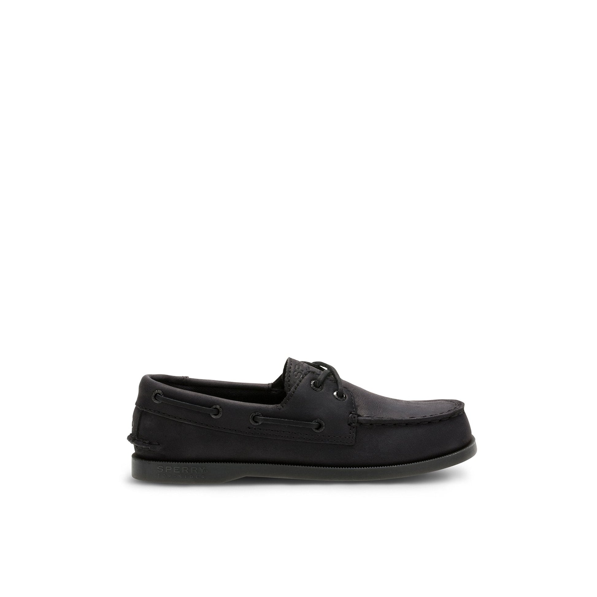 Aokleather Black Kids Boat Shoes Sperry