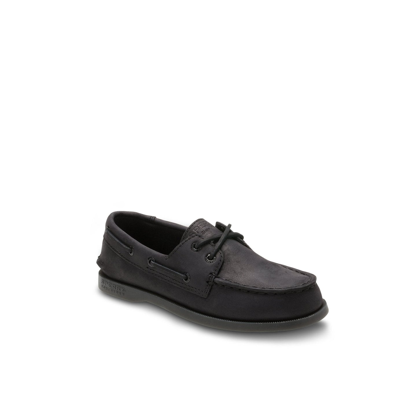 Aokleather Black Kids Boat Shoes Sperry