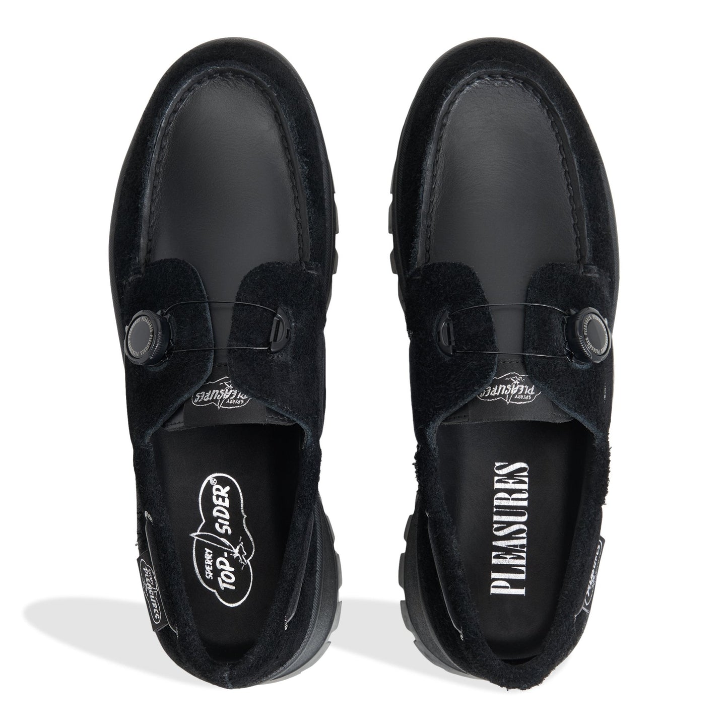 Sperry x Pleasures 3-Eye Vibram Turn-Lock Lug Boat Shoes Sperry
