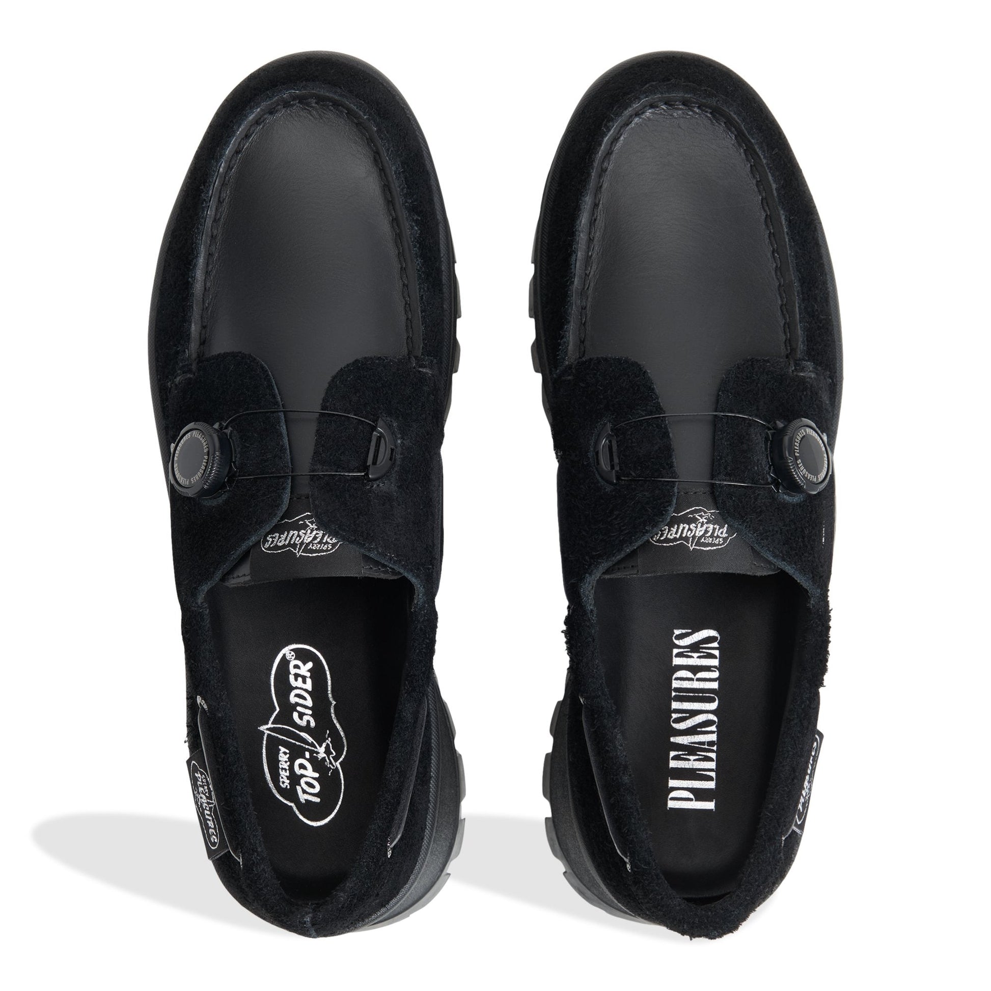 Sperry x Pleasures 3-Eye Vibram Turn-Lock Lug Boat Shoes Sperry