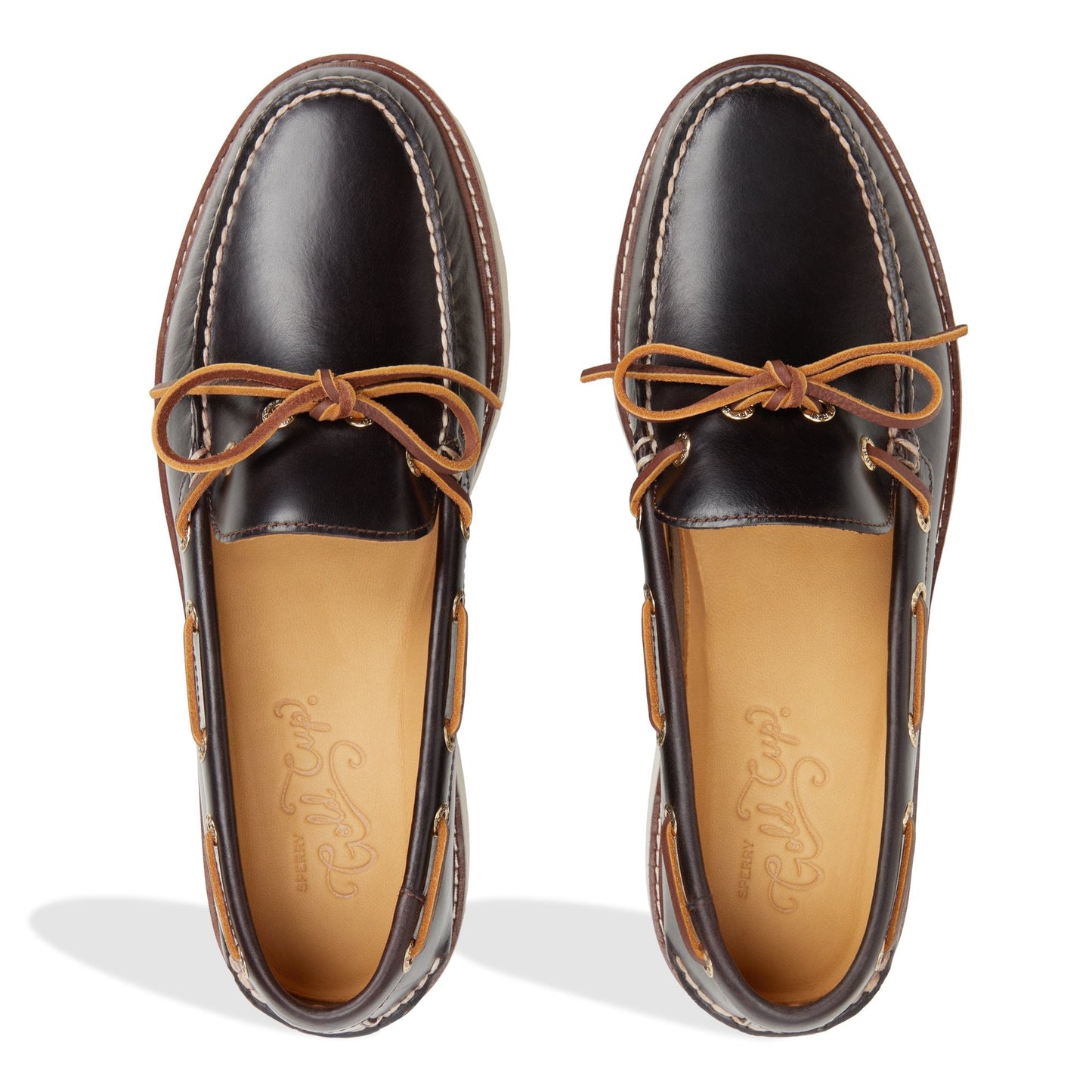 Gold1eyevib Dark Brown Men's Leather Sperry
