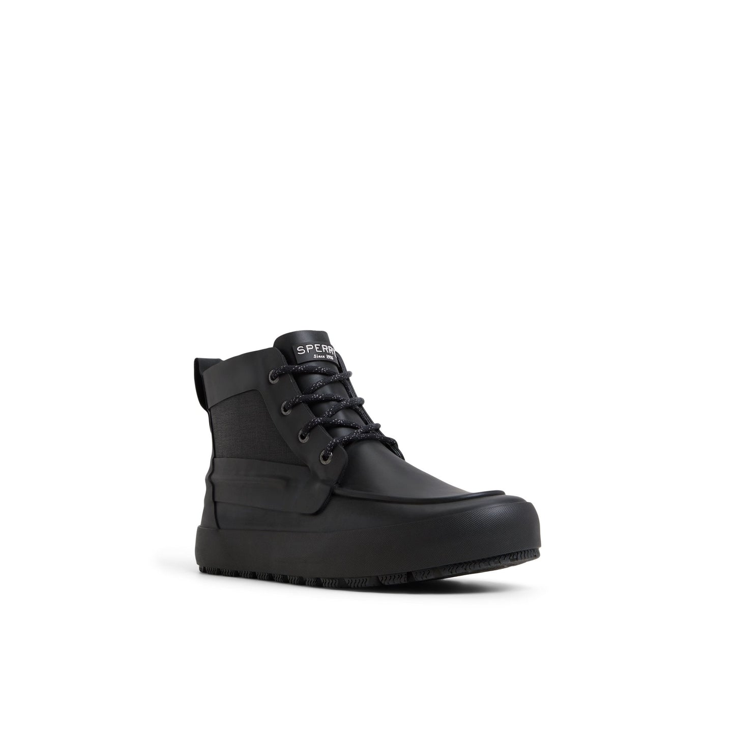Sleek Lace Up Boot Black Sperry
