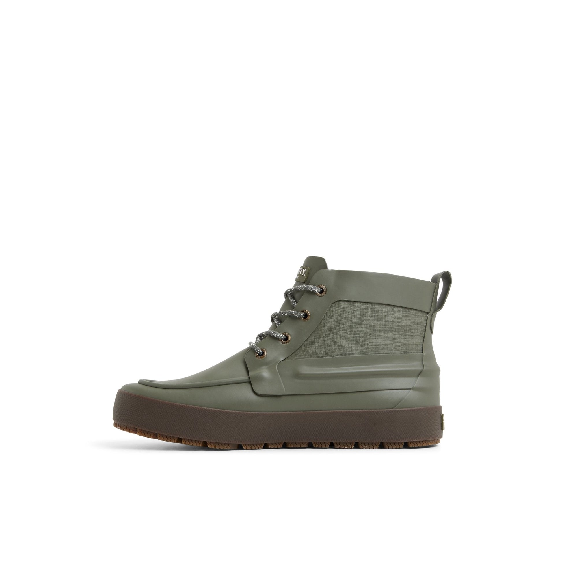 Sleek Lace Up Boot Olive Sperry