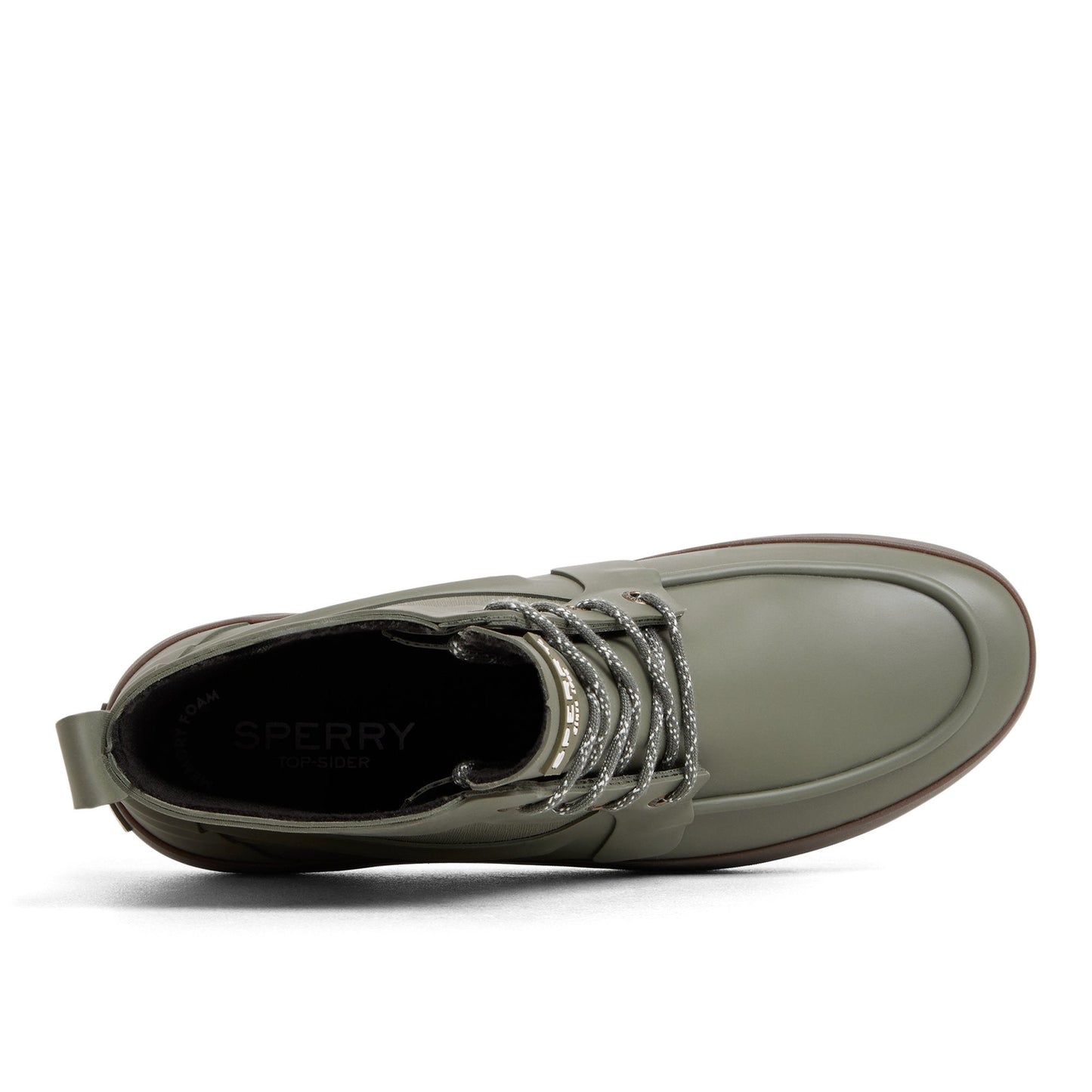 Sleek Lace Up Boot Olive Sperry