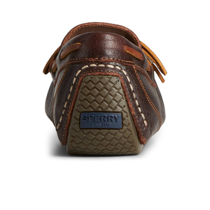 Davenport Pull Up Leather 1-Eye Driver Brown Sperry
