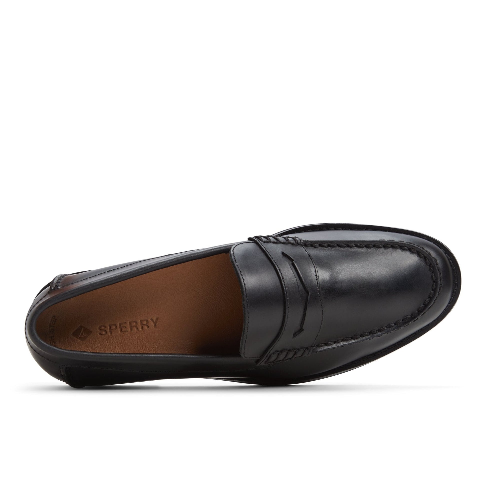 Topsfieldpny Black Men's Leather Sperry