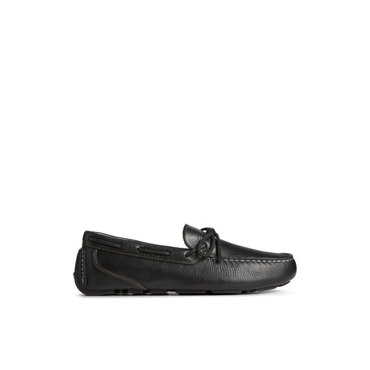 Davenport Pull Up Leather 1-Eye Driver Black Sperry