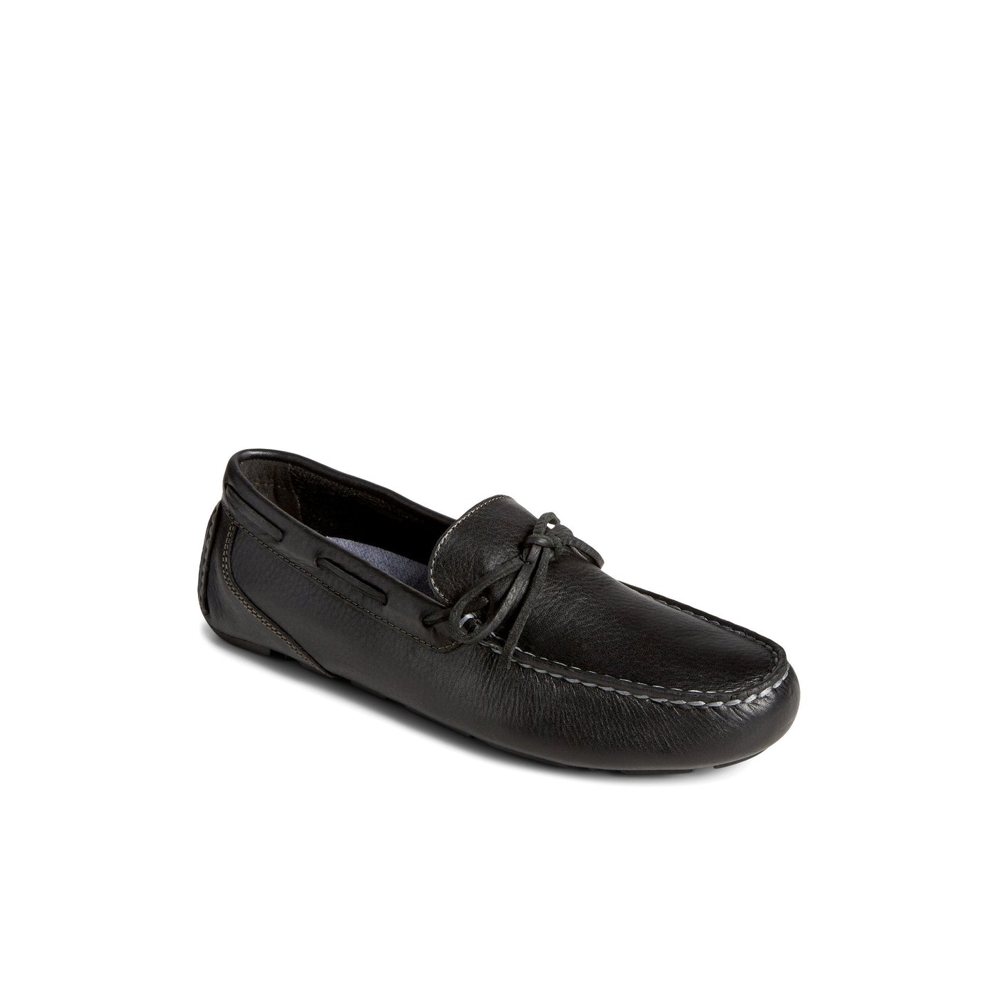 Davenport Pull Up Leather 1-Eye Driver Black Sperry