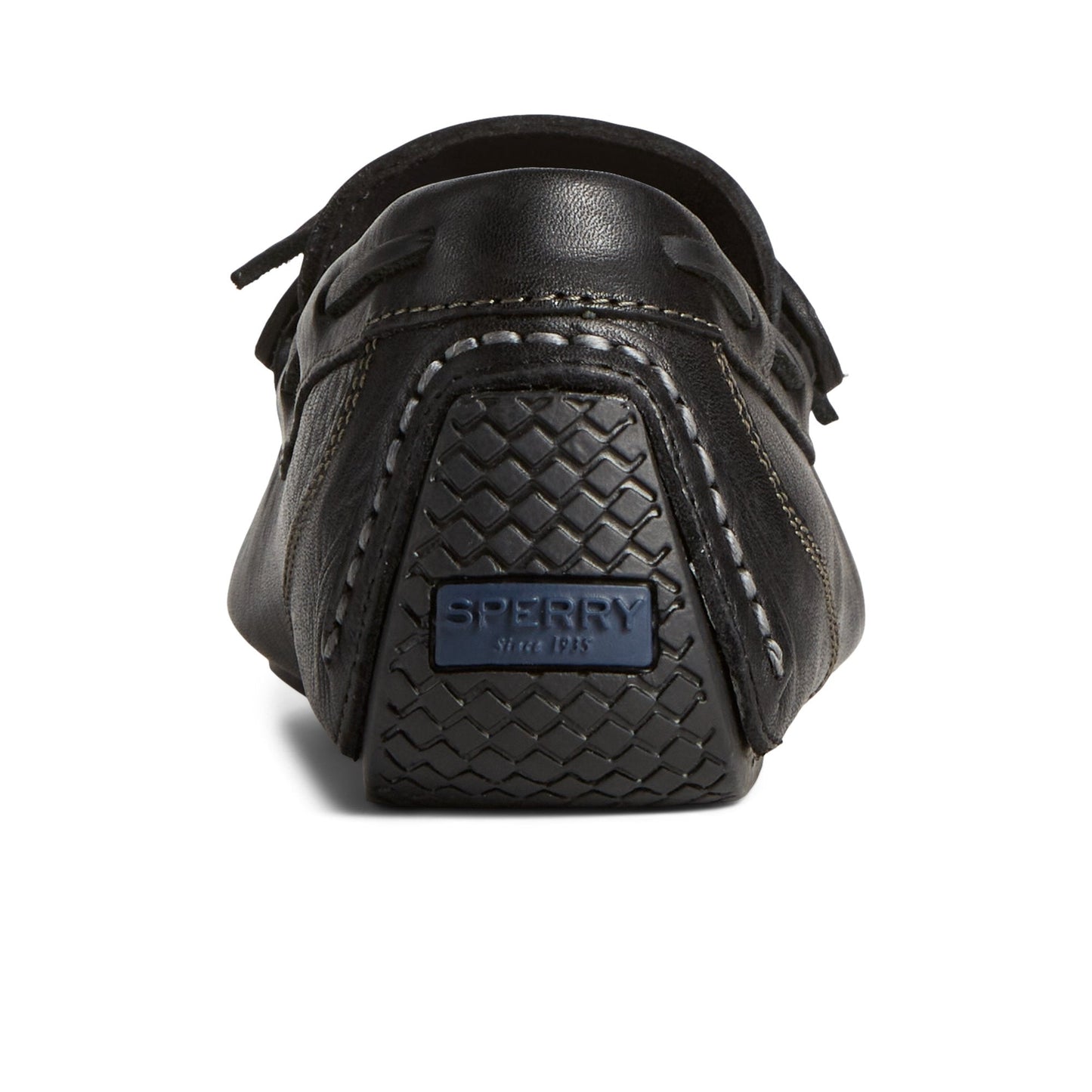 Davenport Pull Up Leather 1-Eye Driver Black Sperry