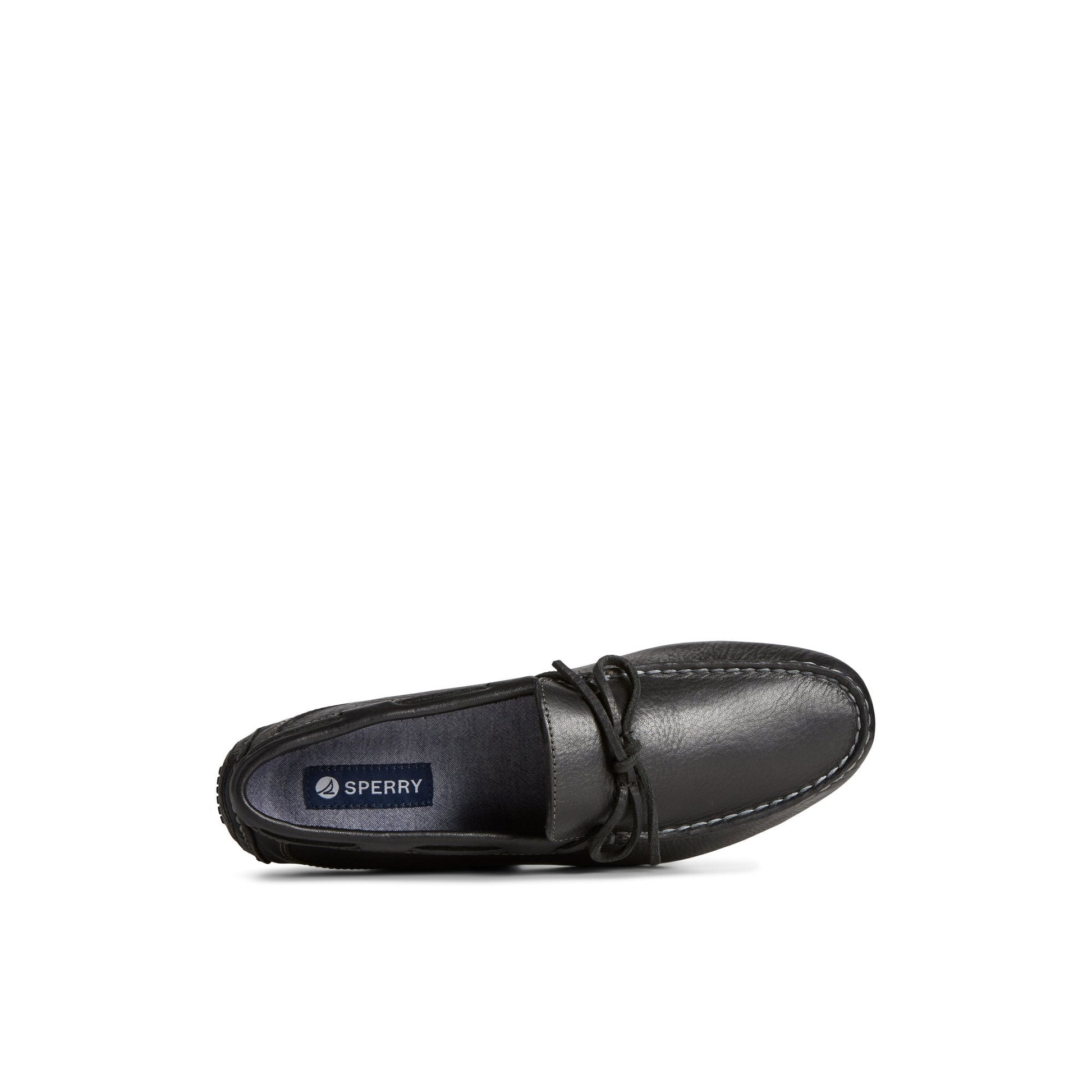 Davenport Pull Up Leather 1-Eye Driver Black Sperry