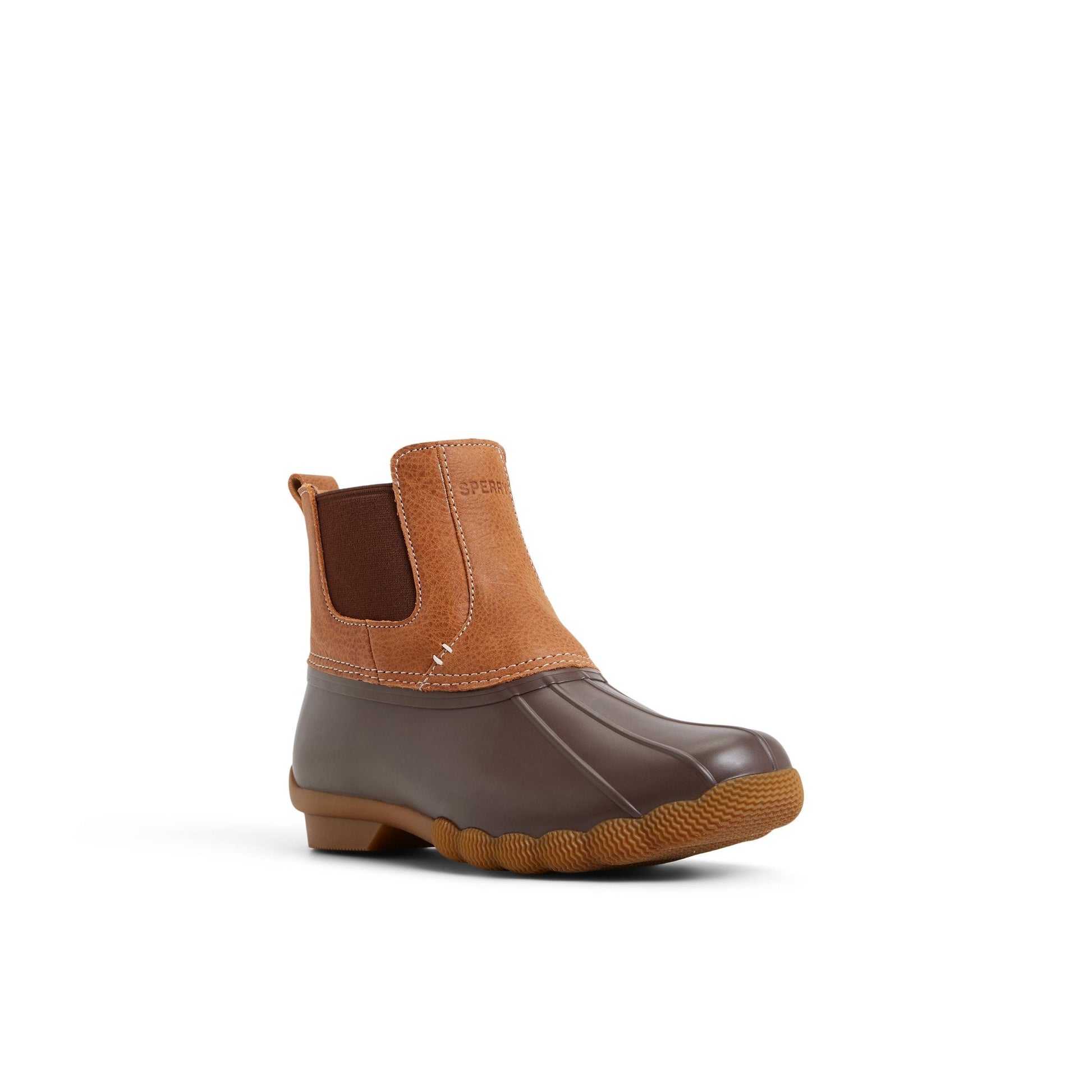 Saltwater™™ Duck Chelsea Boot Dark Brown Sperry