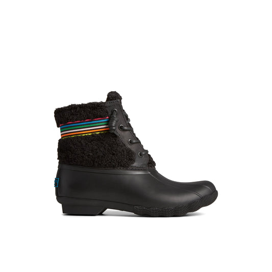 Saltwater™ Rainbow Sherpa Duck Boot Black Sperry